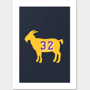 Magic Johnson Los Angeles Goat Qiangy Posters and Art